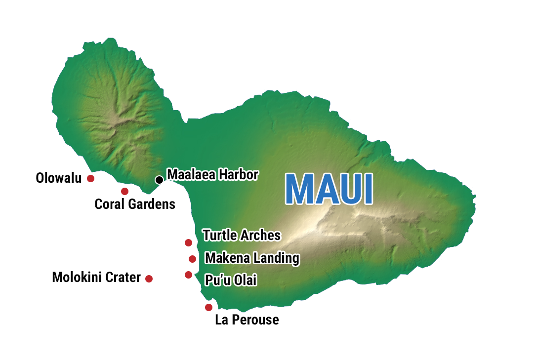 Maui Molokini Map